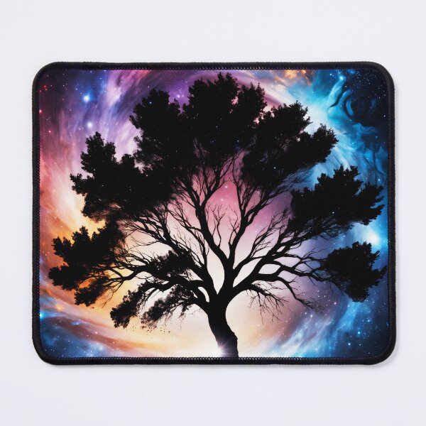 Item preview, Lonely tree silhouette, space aestethic art designed and sold by ChaosEdits.