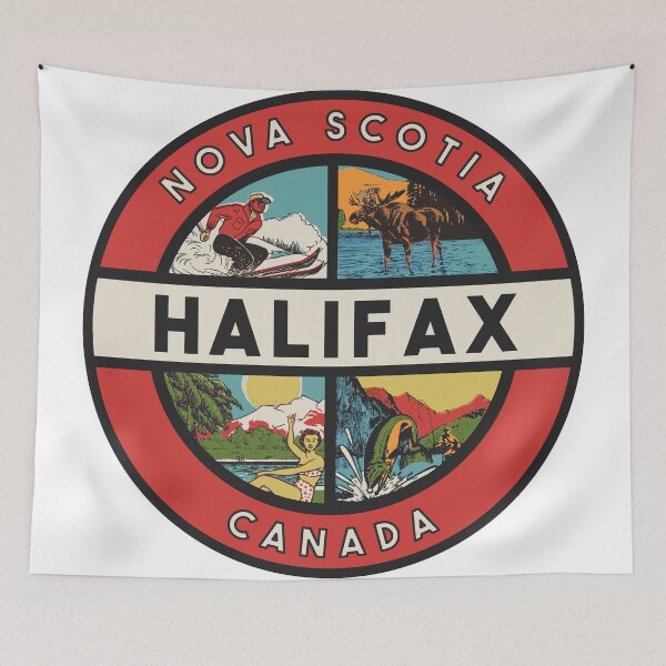 Item preview, Halifax Nova Scotia Vintage Style Decal designed and sold by Decal Mania.