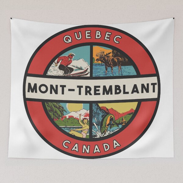 Item preview, Mont-Tremblant Quebec Vintage Style Decal designed and sold by Decal Mania.