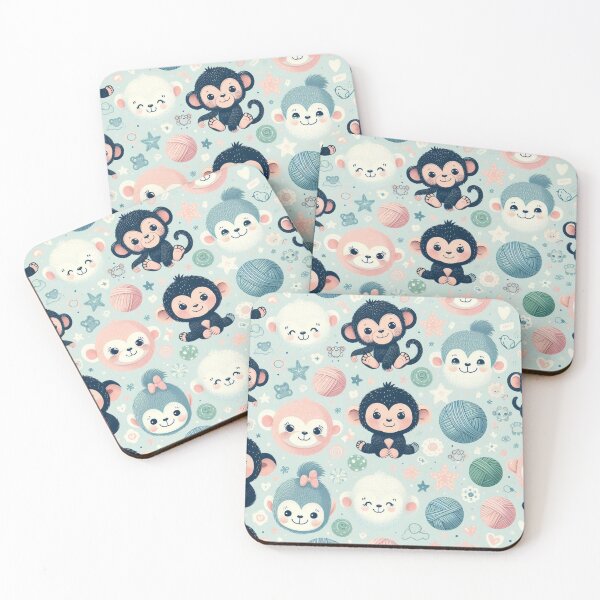 Item preview, Chimp Charms: A Whimsical Wildlife Waltz” designed and sold by Furbulous Faces.