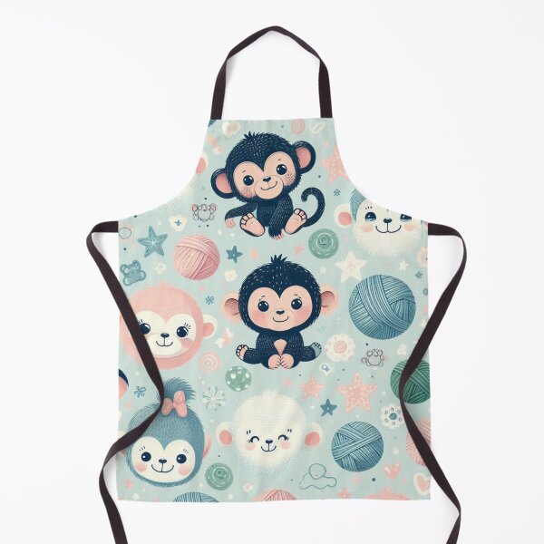 Item preview, Chimp Charms: A Whimsical Wildlife Waltz” designed and sold by Furbulous Faces.