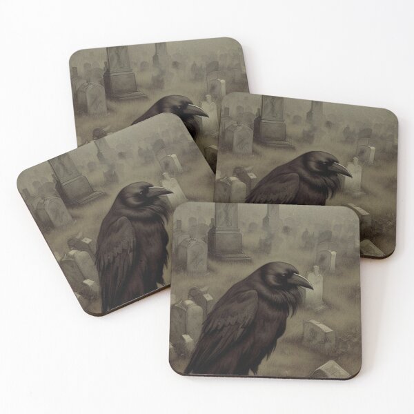 Item preview, Haunting Gothic Crow Scene designed and sold by TheDarkWardrobe.