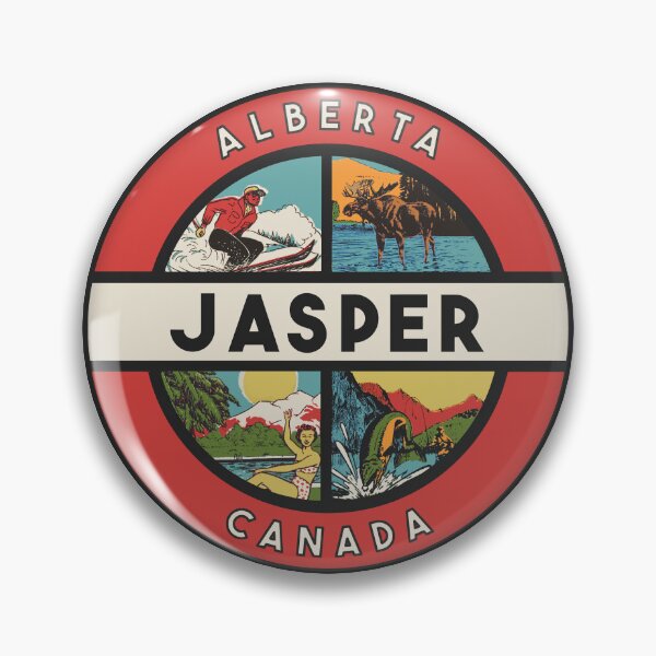 Item preview, Jasper Alberta Canada Vintage Style Decal designed and sold by Decal Mania.