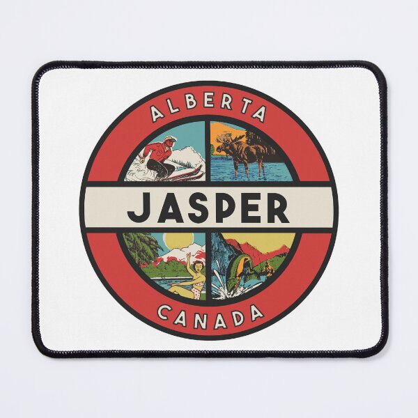 Item preview, Jasper Alberta Canada Vintage Style Decal designed and sold by Decal Mania.