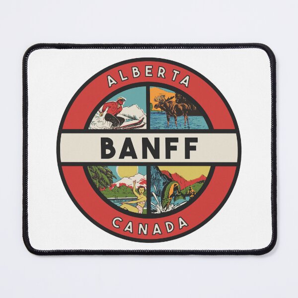 Item preview, Banff Alberta Canada Vintage Style Decal designed and sold by Decal Mania.