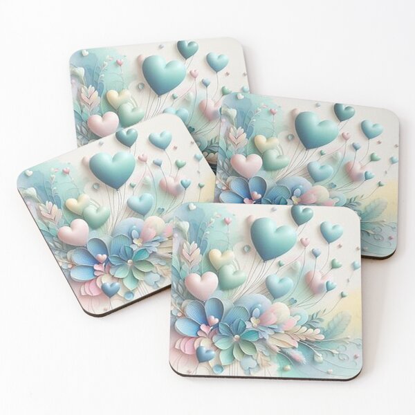 Item preview, Pastel dreams with hearts & flowers that touch designed and sold by FotoworldEdel.