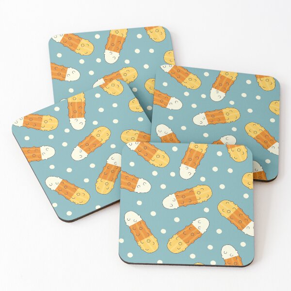 Item preview, candy corn pickles - teal designed and sold by littlearrow.
