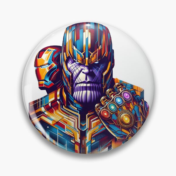 Item preview, Marvelous Ironthanos T-shirt, Comics, Sticker designed and sold by Mehmet Hanifi Ekşi.