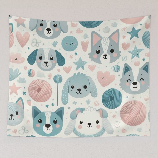 Item preview, Puppy Whimsy: A Pastel Parade designed and sold by Furbulous Faces.