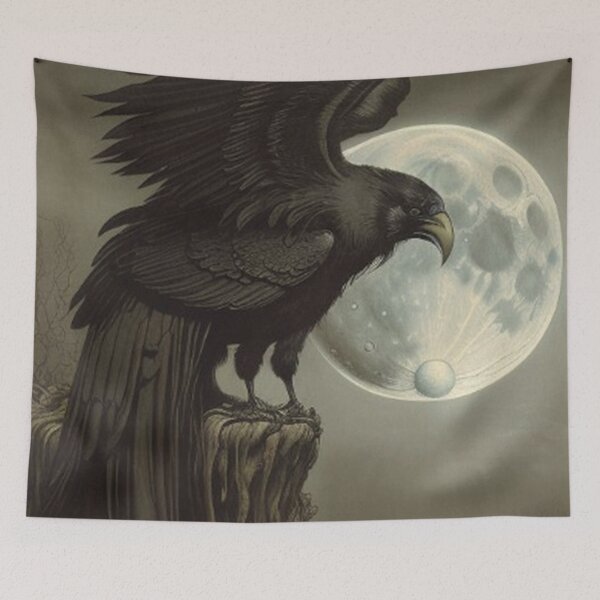Item preview, Haunting Gothic Crow Scene designed and sold by TheDarkWardrobe.
