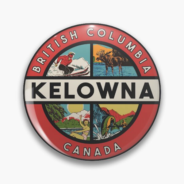 Item preview, Kelowna BC Vintage Style designed and sold by Decal Mania.