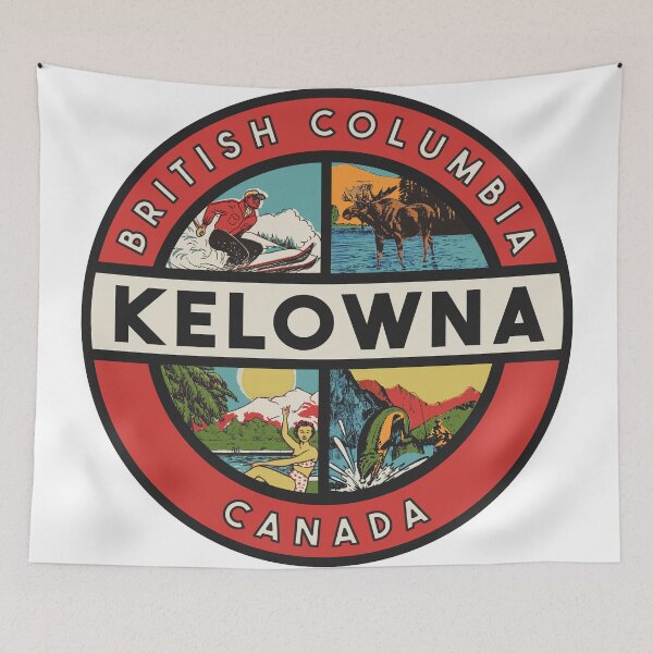 Item preview, Kelowna BC Vintage Style designed and sold by Decal Mania.