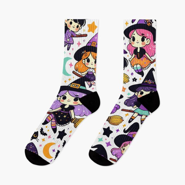 Item preview, Witches and Brooms Pattern designed and sold by InsanseCreation.
