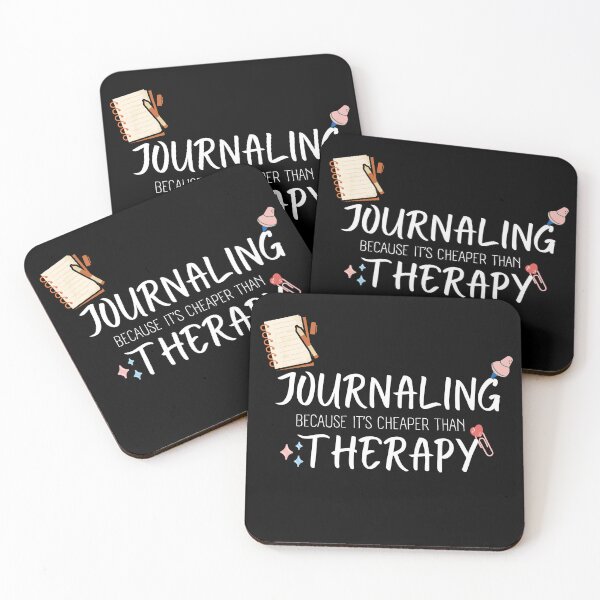 Item preview, Journaling Is Cheaper Than Therapy Fun Hobby Gift designed and sold by Amovar.