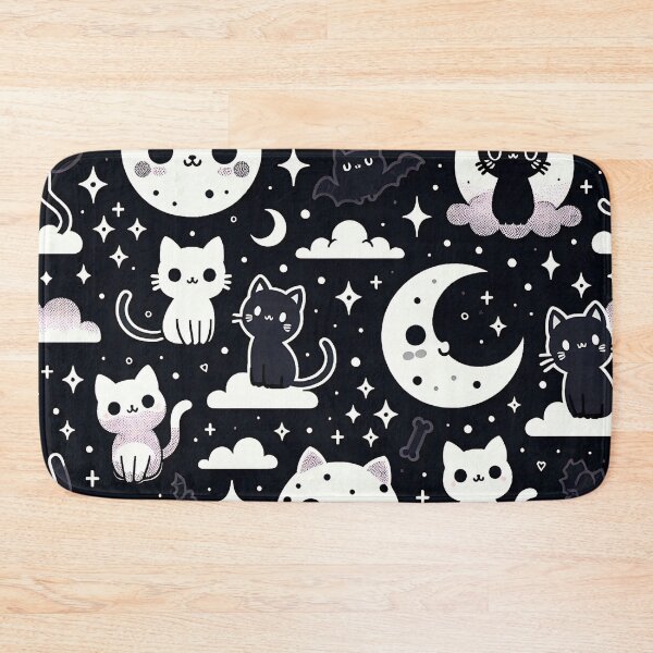 Item preview, Black Cats and Full Moons Pattern designed and sold by InsanseCreation.