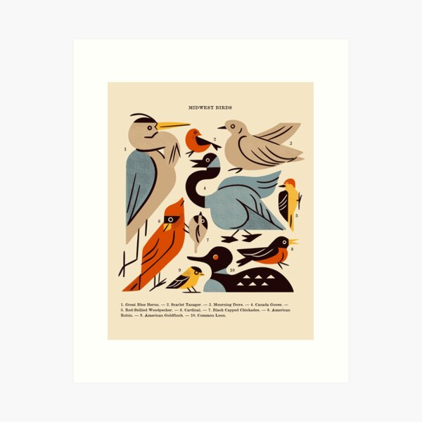 Item preview, Midwest Birds Guide designed and sold by Renea L Thull.