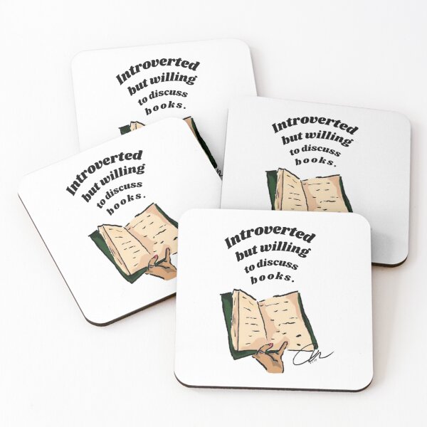 Item preview, Introverted but willing to discuss books. designed and sold by Life's eye Art and photography.