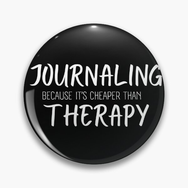 Item preview, Journaling Because It's Cheaper Than Therapy Hobby Gift  designed and sold by Amovar.