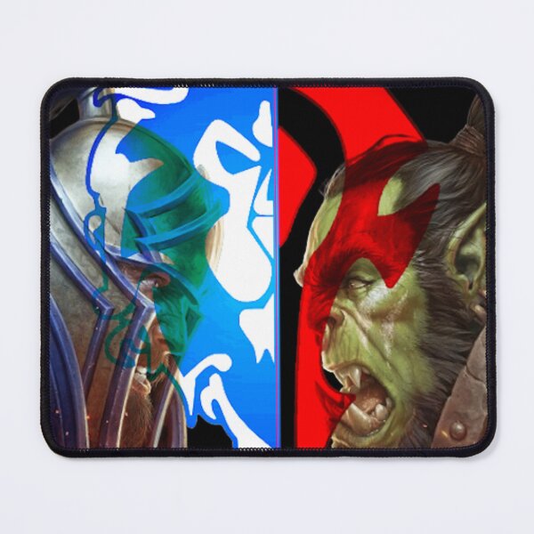 Item preview, 7619_ Combined Alliance-Horde logo with Leaders from the game World of warcraft - WoW-  designed and sold by Magic3D.