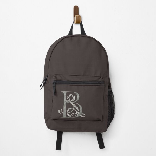 Item preview, Luxury Floral Monogram B: Elegant Grey and Silver Typography designed and sold by Fil4.