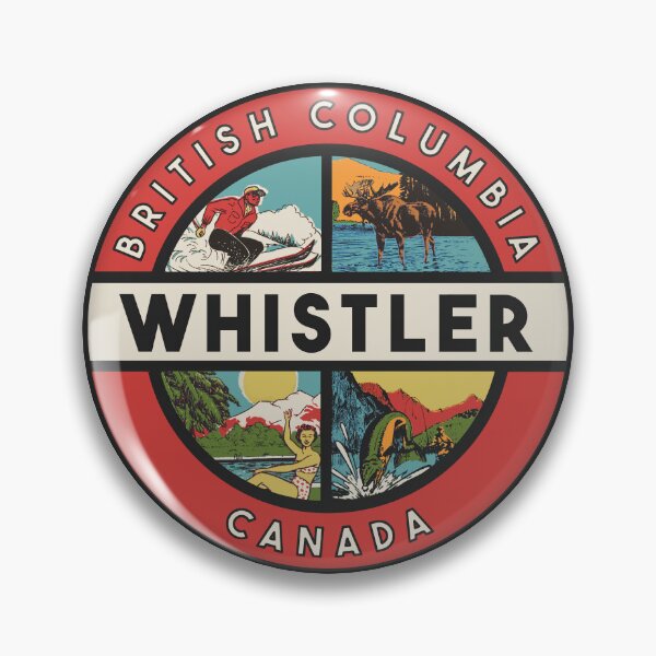 Item preview, Whistler BC Vintage Style designed and sold by Decal Mania.