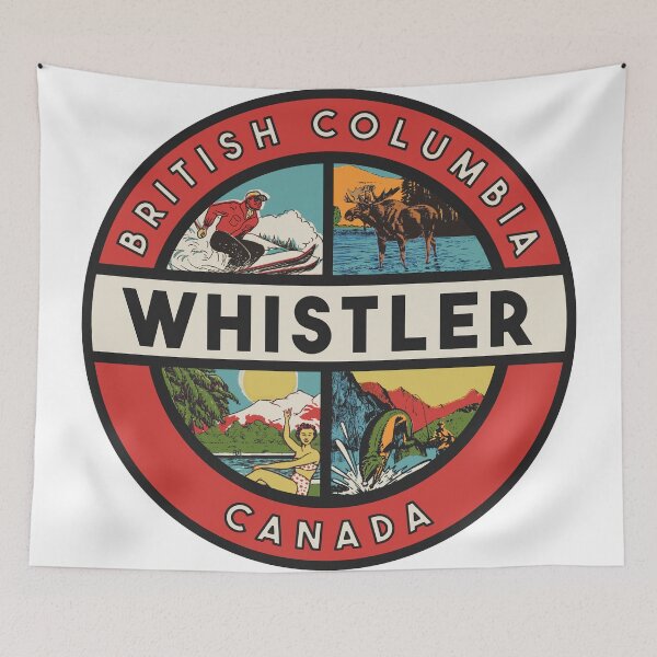 Item preview, Whistler BC Vintage Style designed and sold by Decal Mania.