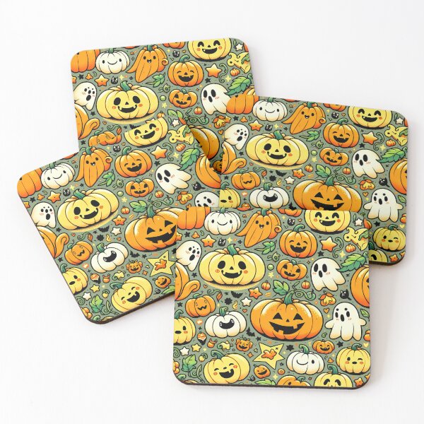 Item preview, Cartoon Pumpkins Pattern designed and sold by InsanseCreation.
