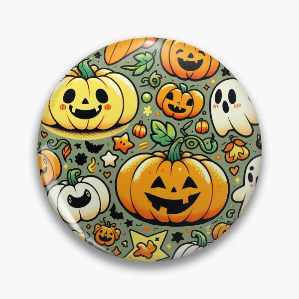 Item preview, Cartoon Pumpkins Pattern designed and sold by InsanseCreation.