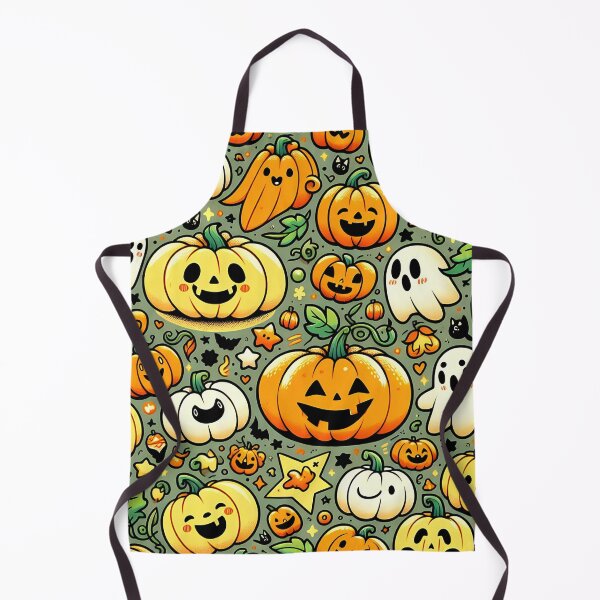 Item preview, Cartoon Pumpkins Pattern designed and sold by InsanseCreation.