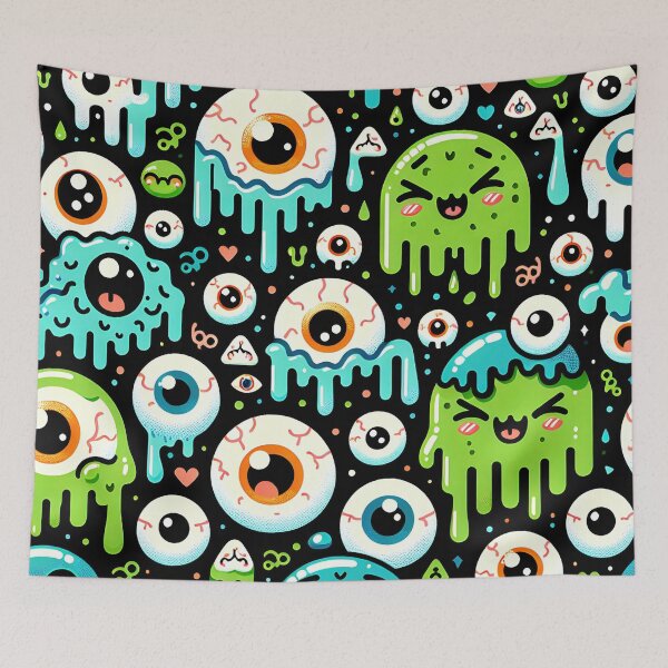 Item preview, Eyeballs and Slime Pattern designed and sold by InsanseCreation.