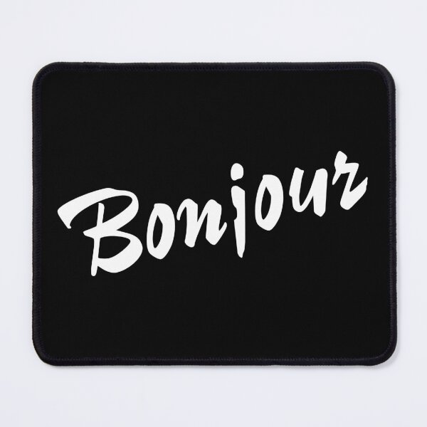 Item preview, Bonjour in white designed and sold by egrubbs.
