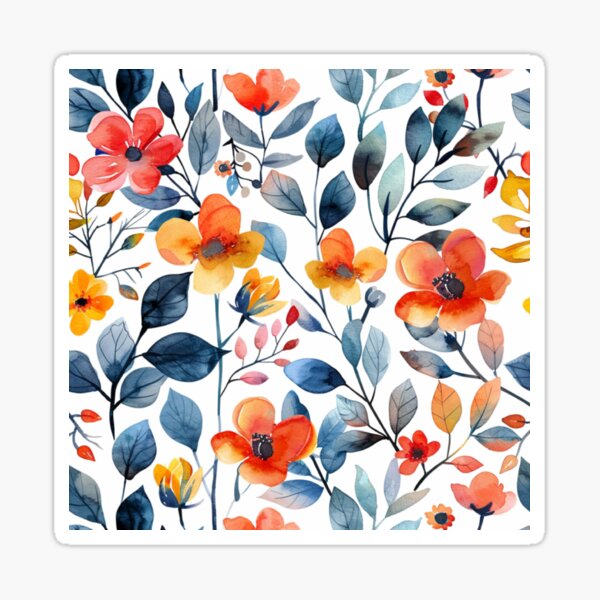 Item preview, Watercolor Floral seamless pattern designed and sold by NGDigitalArt.