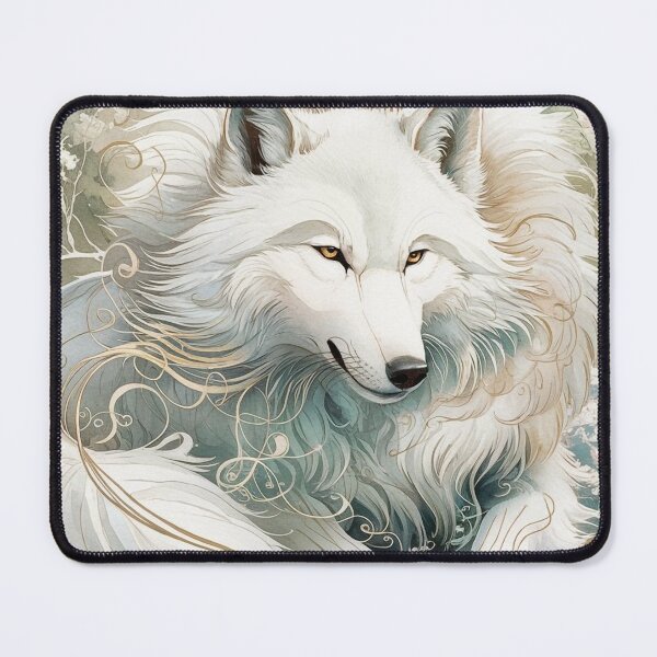 Item preview, Japanese art style White wolf designed and sold by Maximilianos.