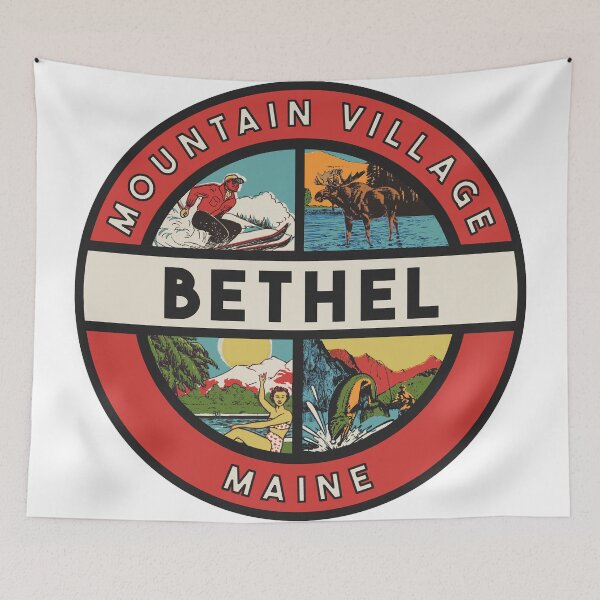 Item preview, Bethel Maine Vintage Style Decal designed and sold by Decal Mania.
