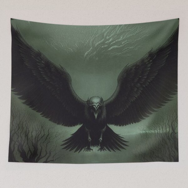 Item preview, Haunting Gothic Crow Scene designed and sold by TheDarkWardrobe.
