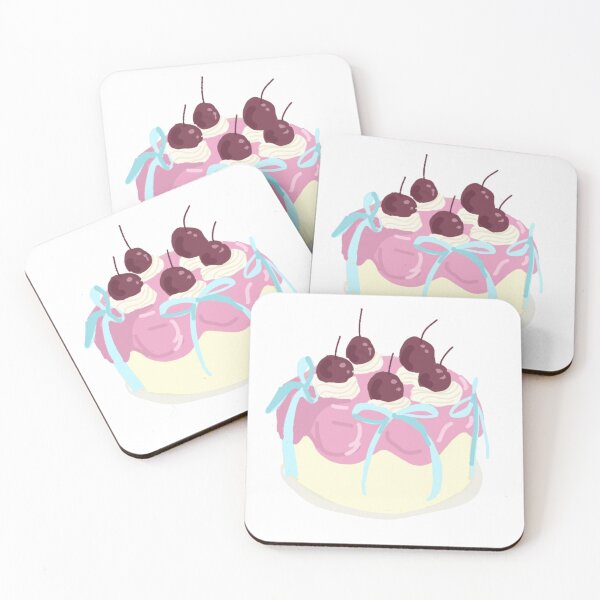 Item preview, A cute cherry cake sticker  designed and sold by jeongogh.