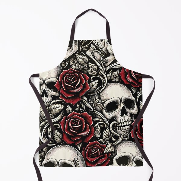 Item preview, Skulls and Roses Pattern designed and sold by InsanseCreation.