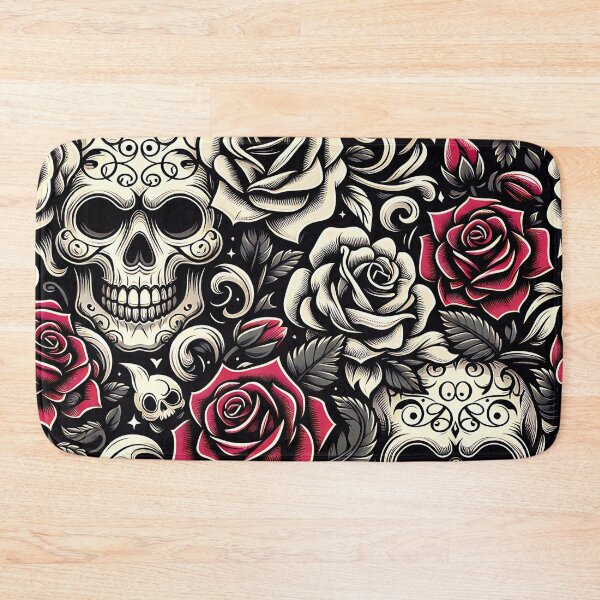Item preview, Skull and Roses Pattern designed and sold by InsanseCreation.