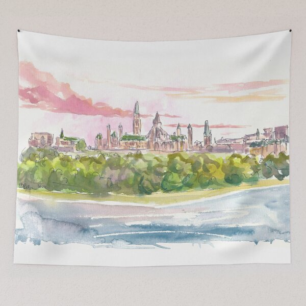 Item preview, Ottawa Ontario Canada Parliament Hill Cityscape designed and sold by artshop77.