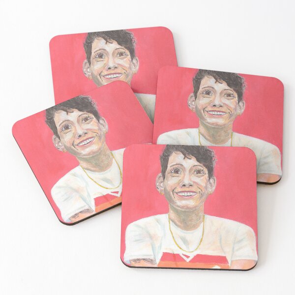Item preview, Suzi Ruffell Portrait - Acrylic on paper designed and sold by sideaves.