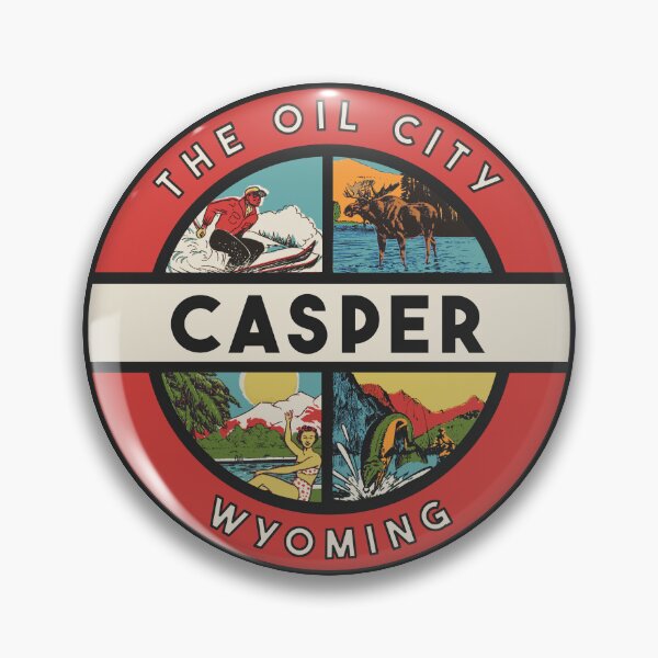 Item preview, Casper Wyoming Vintage Style Decal designed and sold by Decal Mania.