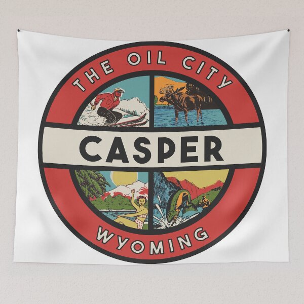 Item preview, Casper Wyoming Vintage Style Decal designed and sold by Decal Mania.