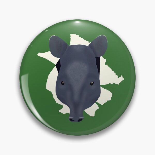 Item preview, Malayan Tapir's Head Poking Out of Ripped Paper designed and sold by ThatIsSomething.