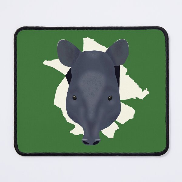 Item preview, Malayan Tapir's Head Poking Out of Ripped Paper designed and sold by ThatIsSomething.