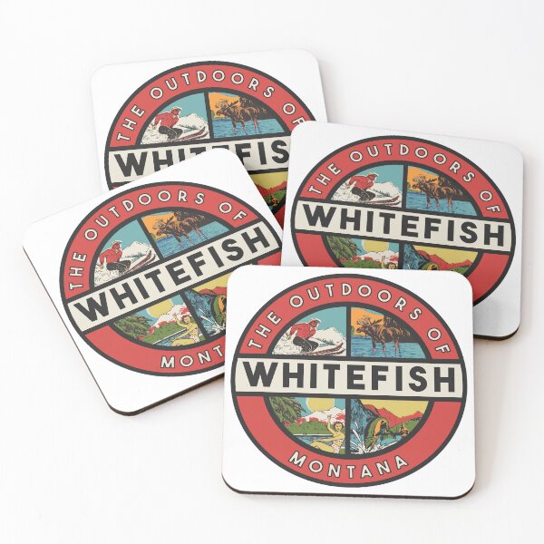 Item preview, Whitefish Montana Vintage Style Decal designed and sold by Decal Mania.