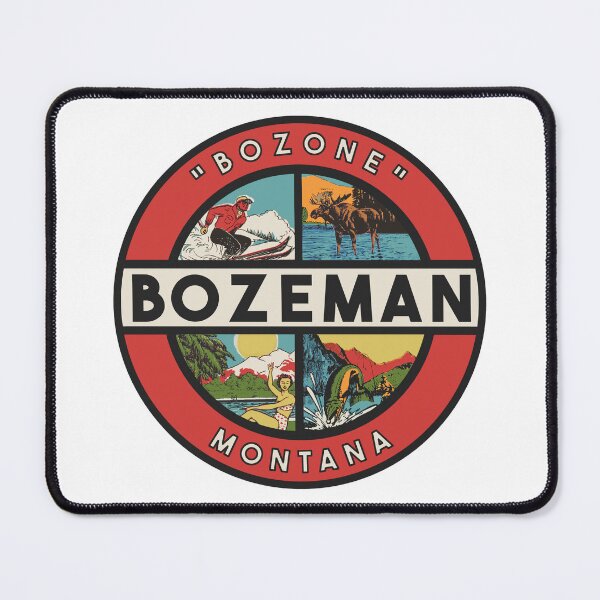 Item preview, Bozeman Montana Vintage Style Decal designed and sold by Decal Mania.