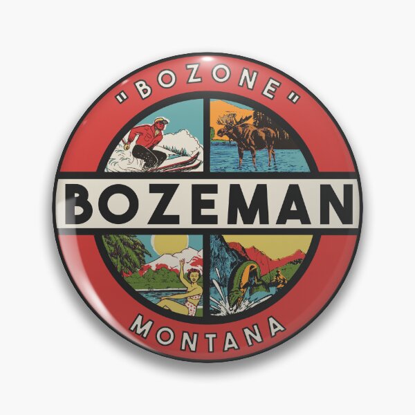 Item preview, Bozeman Montana Vintage Style Decal designed and sold by Decal Mania.