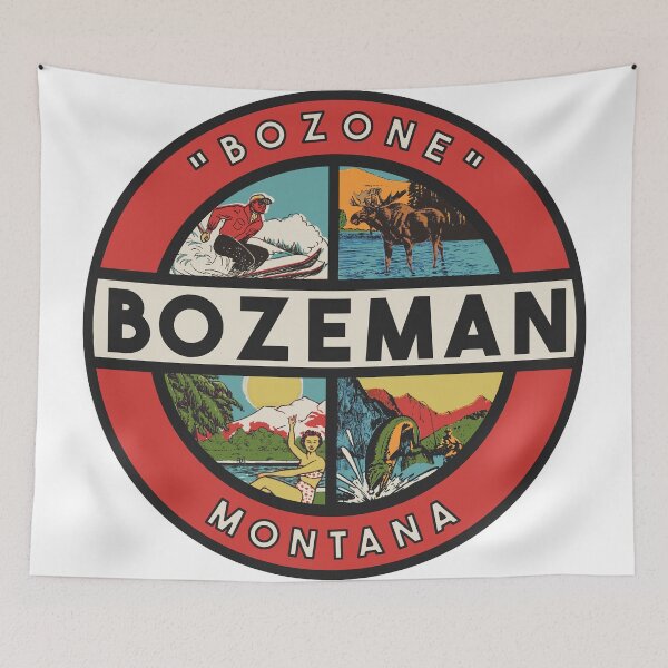 Item preview, Bozeman Montana Vintage Style Decal designed and sold by Decal Mania.