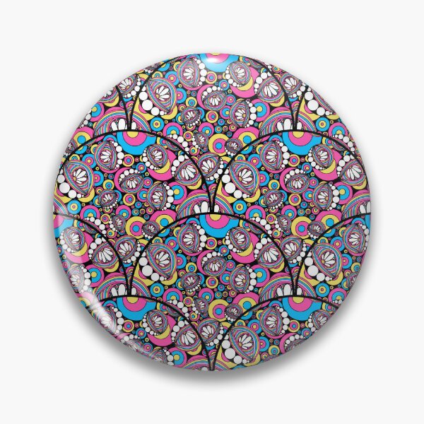 Item preview, 80s Aerobics Rainbow Daisy Doodle Art Deco Scallop designed and sold by Triplicate Limited.