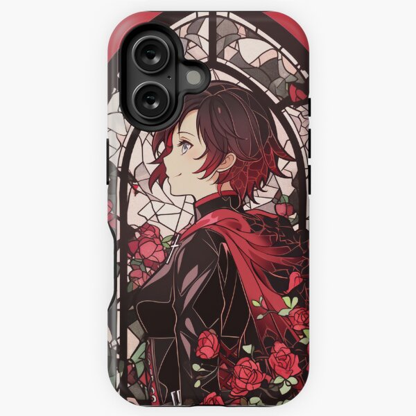 Item preview, Stained Glass Ruby Rose designed and sold by SchellStation.